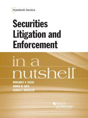 cover image of Securities Litigation and Enforcement in a Nutshell